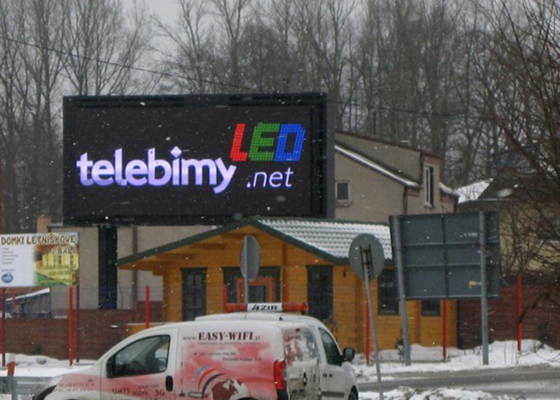 Affissioni Outdoor Advertising LED schermo digitale P20mm in Polonia